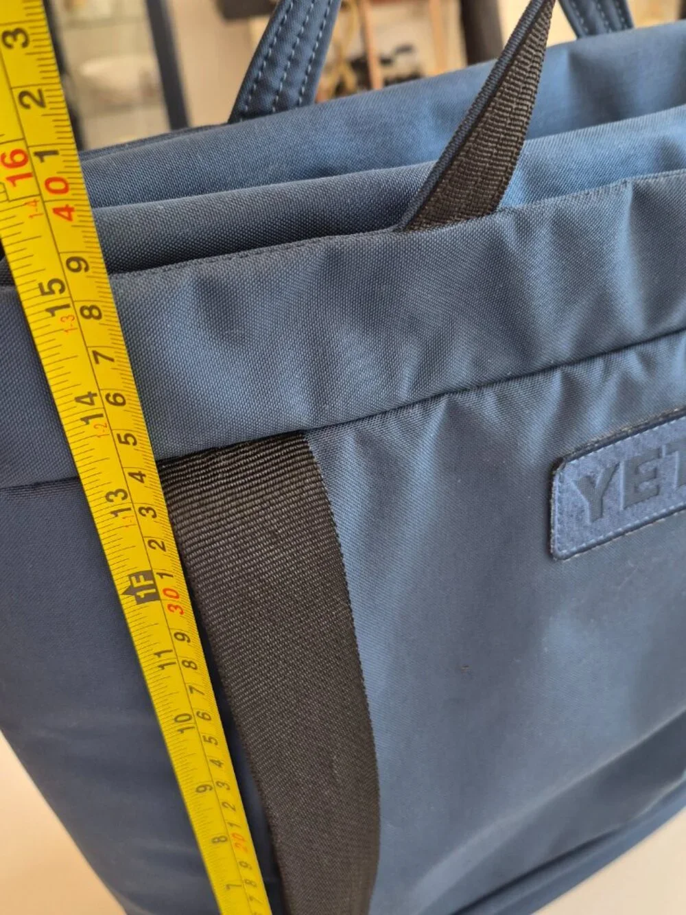 YETI Navy Blue Laptop Work Tote Bag Padded Organizer Shoulder Travel Bag